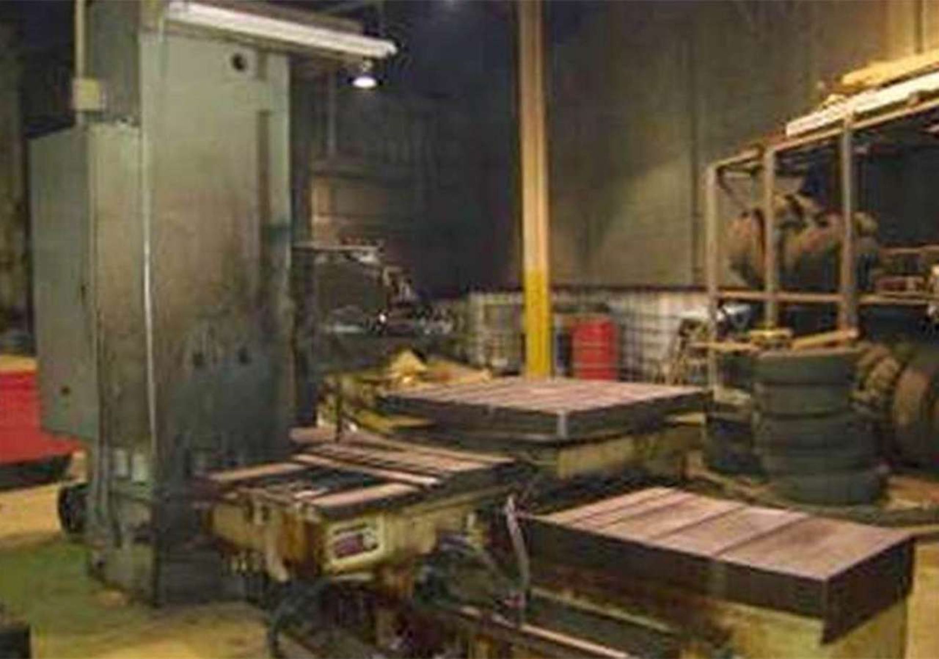 4" Toshiba Shibaura Table Type Horizontal Boring Mill Model: BR-10BR S/N 6504 (1974), 49" x 44" - Image 6 of 10