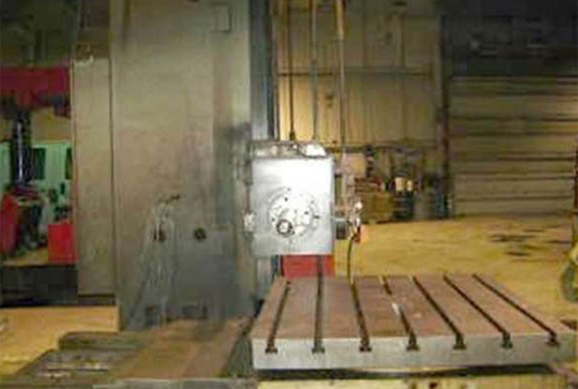 4" Toshiba Shibaura Table Type Horizontal Boring Mill Model: BR-10BR S/N 6504 (1974), 49" x 44" - Image 8 of 10