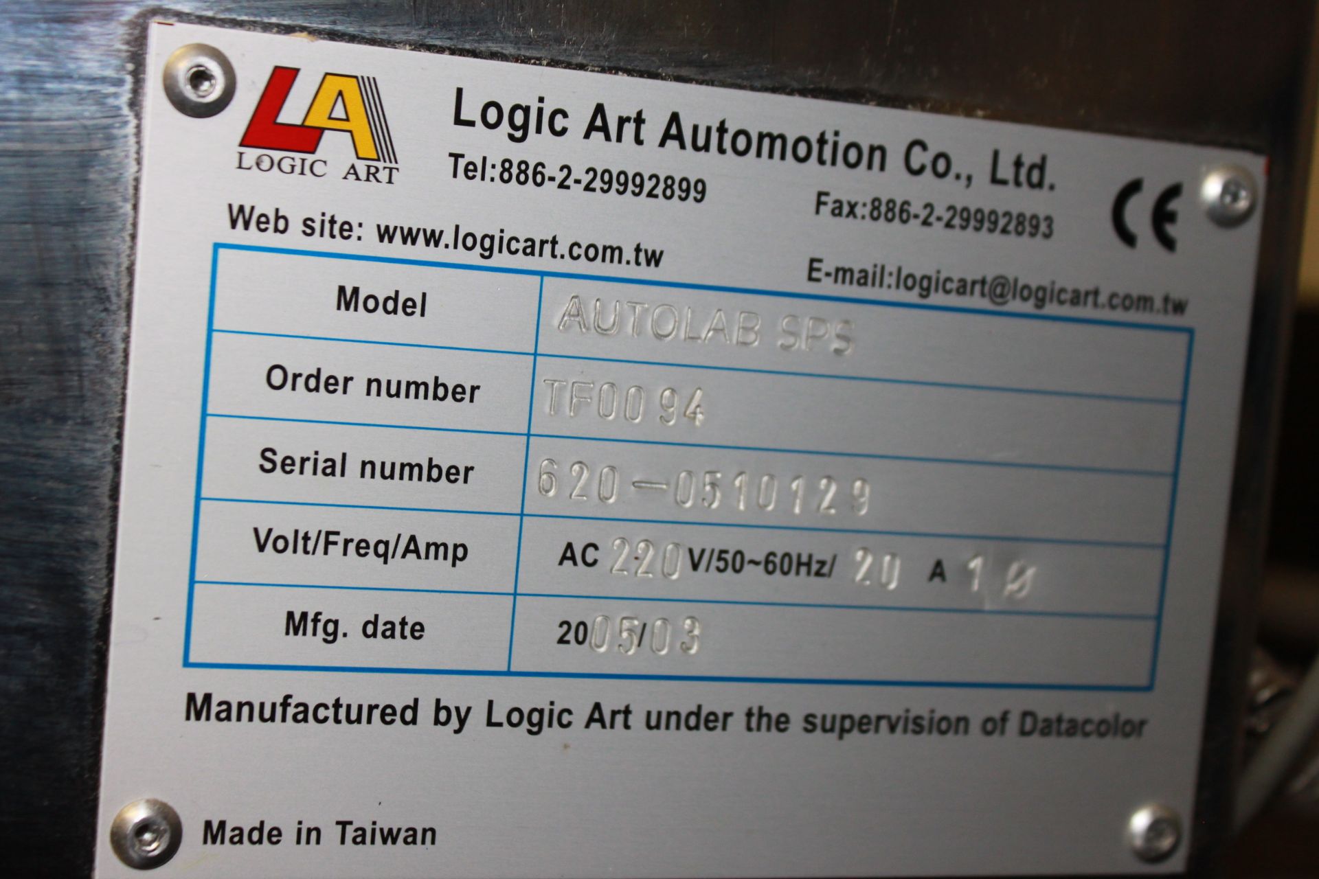 (2005) Datacolor Solution Preparation System, Model AutoLab SPS, 15 Litre Hot Water Tank w/ - Image 4 of 4