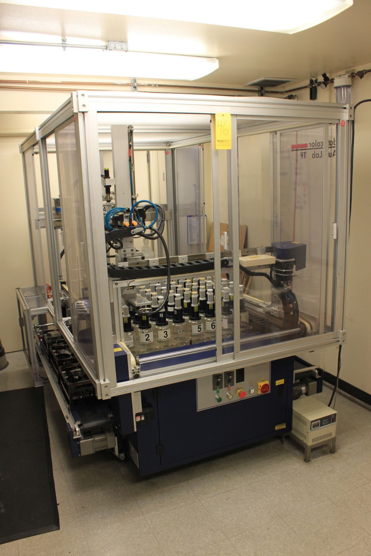 (2005) Datacolor Laboratory Dispenser, Model AutoLab TF-88, 80 Solution Bottles, 80 Injectors, In-