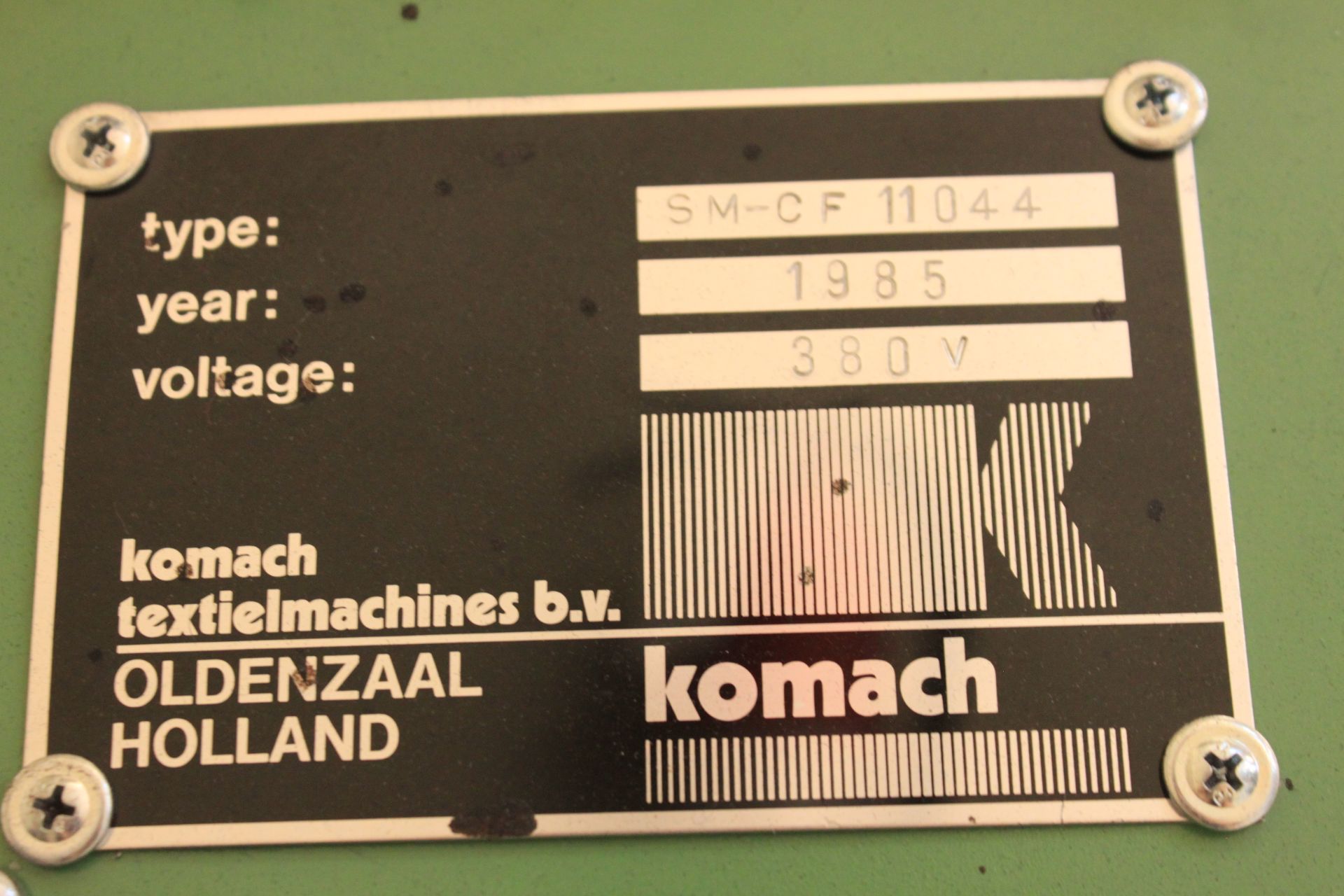 (1985) Komach Hank to Cone Winder, Type: SM-CD 11044, 36 Spindles (Positions) - Image 5 of 5