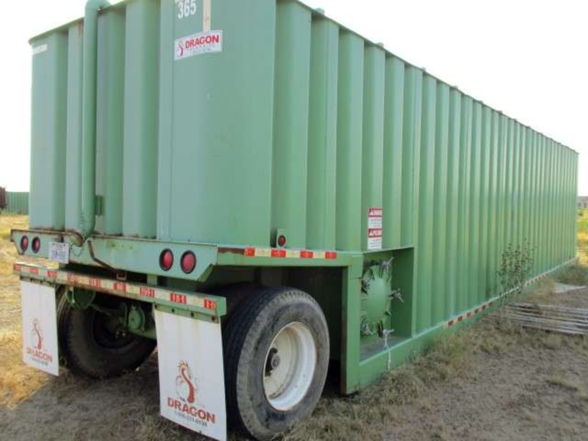 FRAC TANK DRAGON CORRUGATED WALL STORAGE, 500 BARREL, SINGLE AXLE, LICENSE NO. 29M-969 S/N S/N - Image 3 of 3