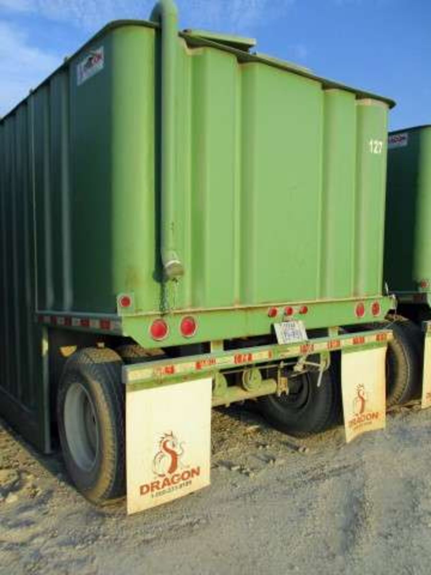 FRAC TANK DRAGON CORRUGATED WALL STORAGE, 500 BARREL SINGLE AXLE, LICENSE NO. 119-M99 S/N S/N 103485 - Image 2 of 2