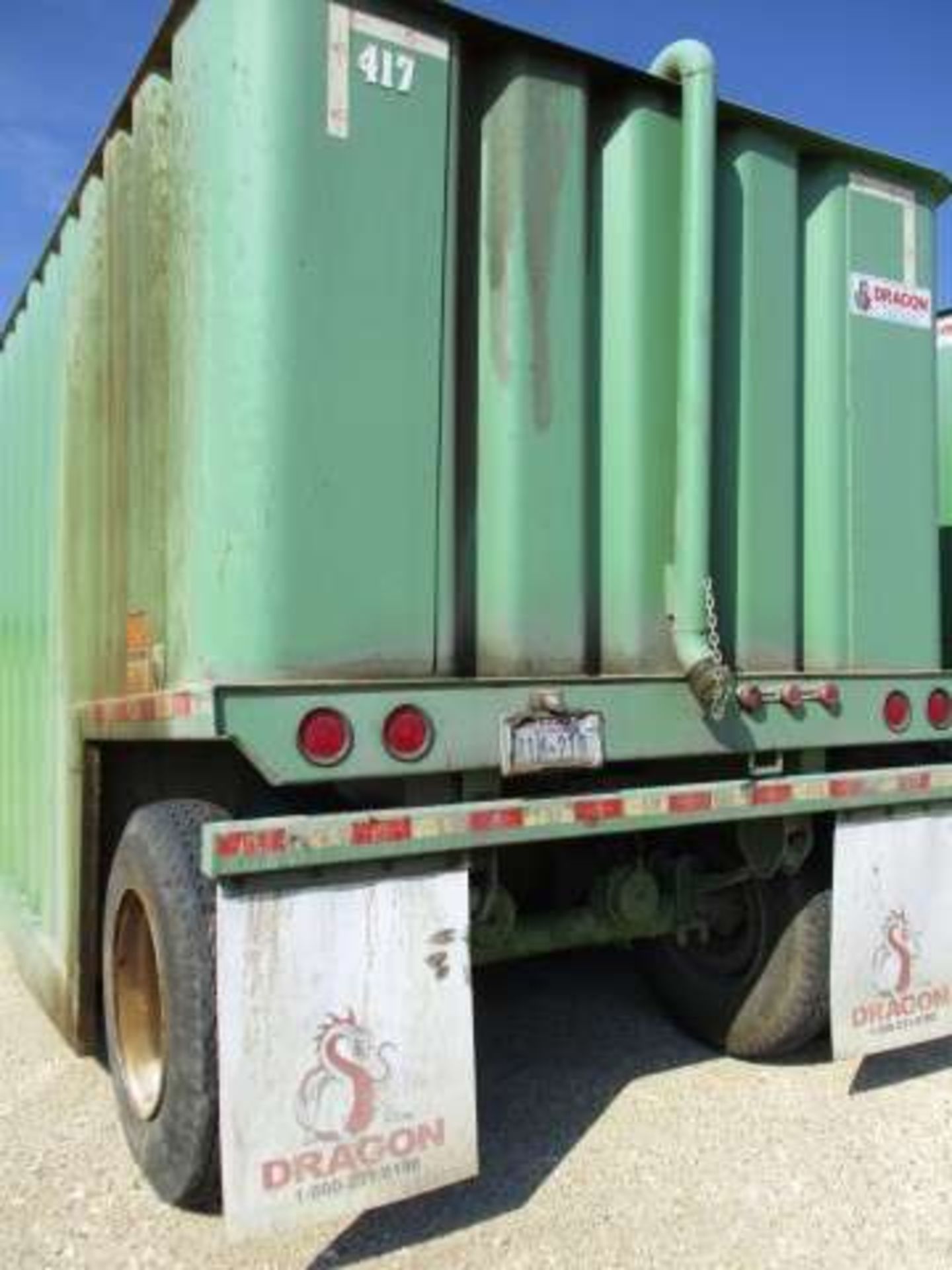 FRAC TANK DRAGON CORRUGATED WALL STORAGE, 500 BARREL SINGLE AXLE, LICENSE NO. 41M-219 S/N S/N - Image 4 of 4