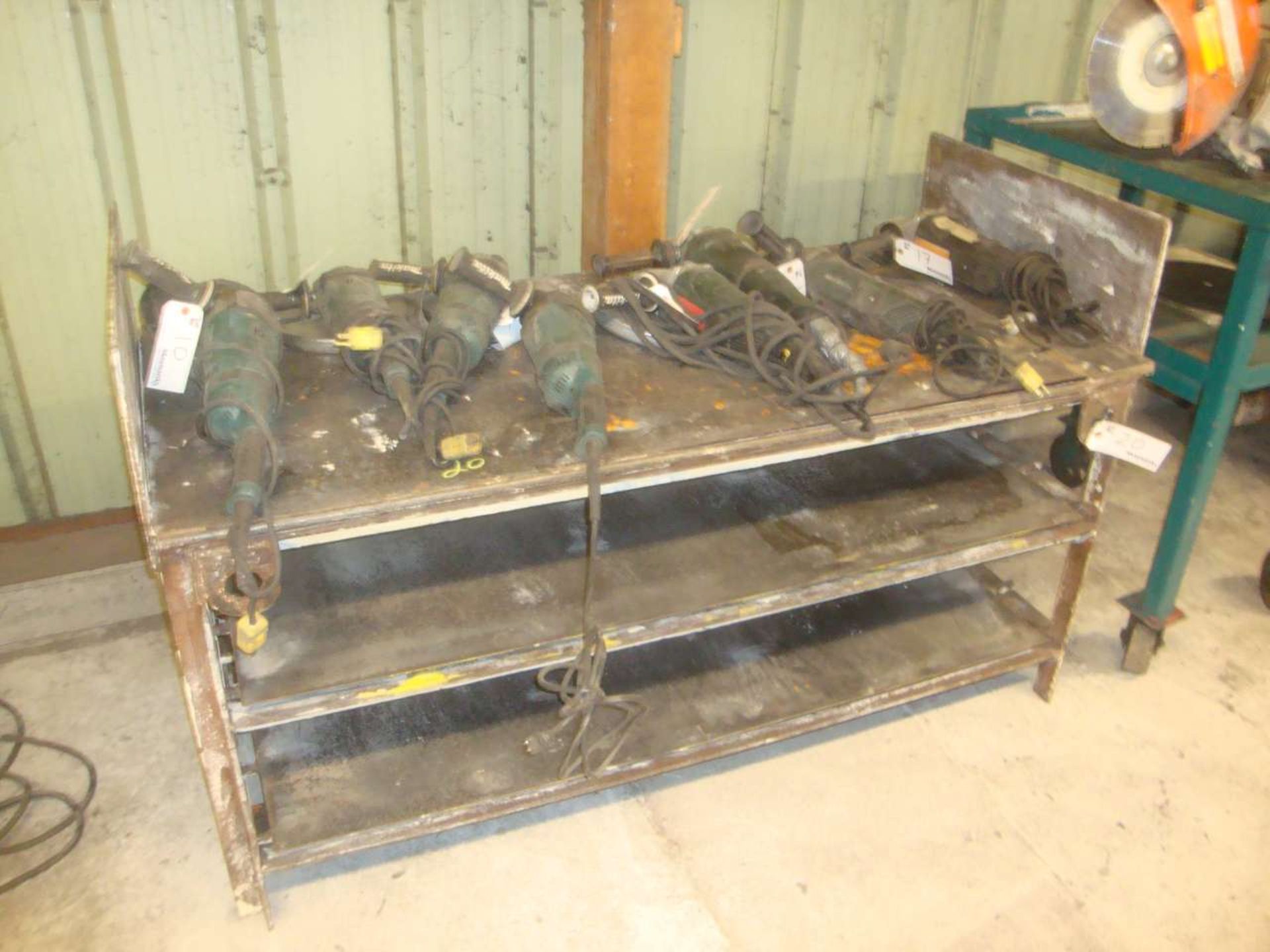 30'' x 62'' steel table