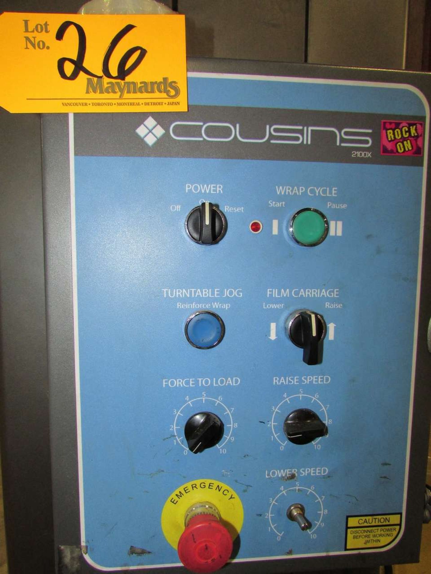 Cousins Packaging LP2100X Pallet Wrap Machine - Image 3 of 3