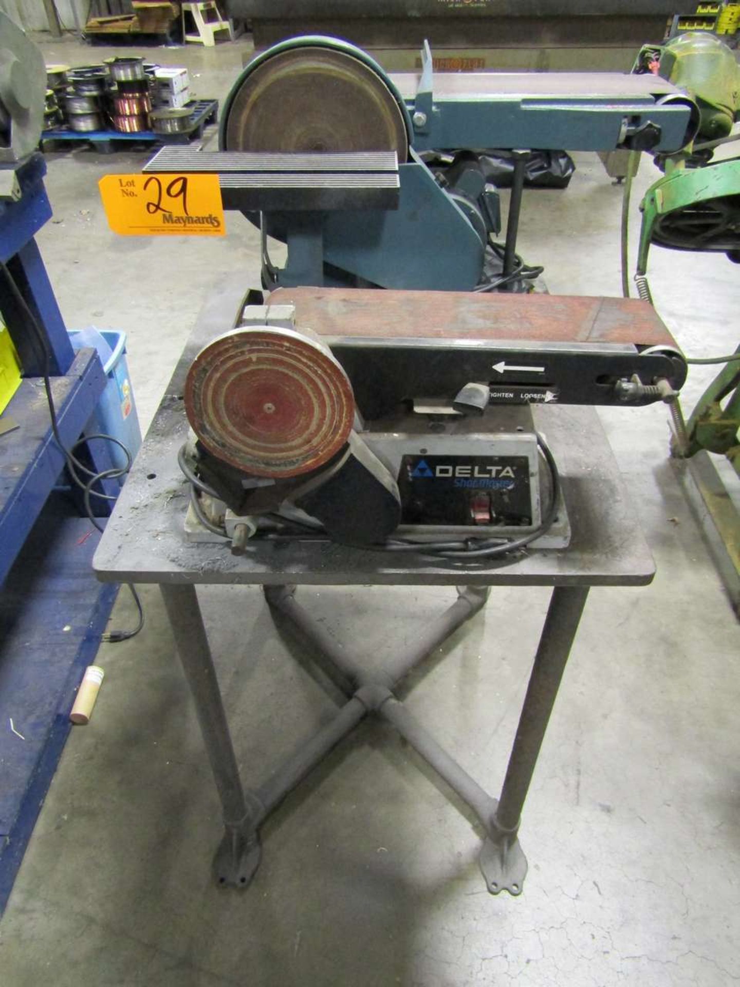 (2) Benchtop Combination Belt/Disc Sanders