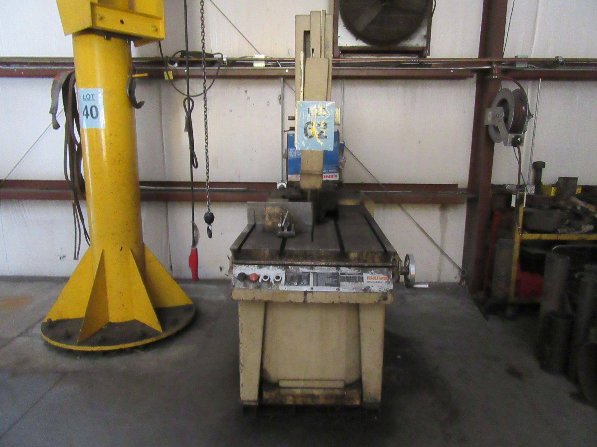 MARVEL SERIES 8 MARK I VERTICAL BAND SAW, WITH EXTRA BLADE, (BACK BUILDING)