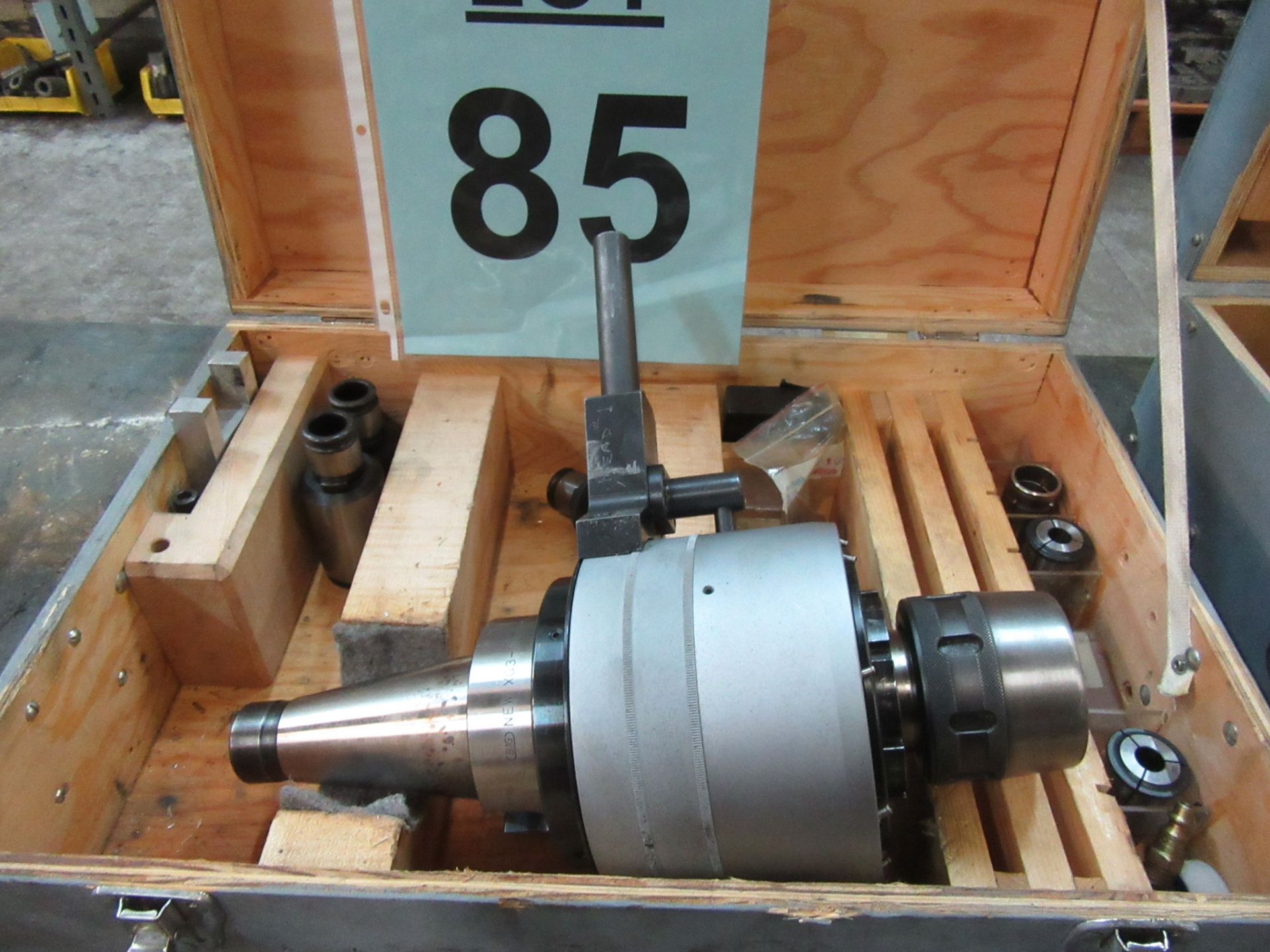 BIG NEW XG3-NMTB50 SPEED MULTIPLIER 50 TAPER WITH BIG NEW HI-POWER MILLING CHUCK HMV 1.250