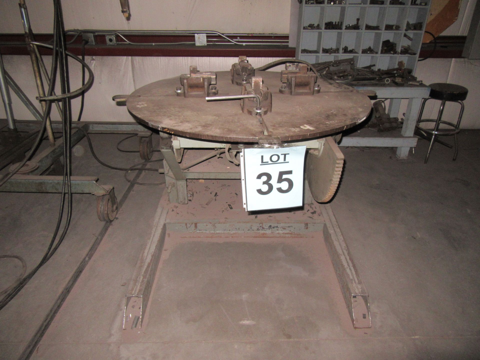 RANSOME 2,500 LB., WELDING POSITIONER, MODEL: 25P, YEAR 1972, (BACK BUILDING)