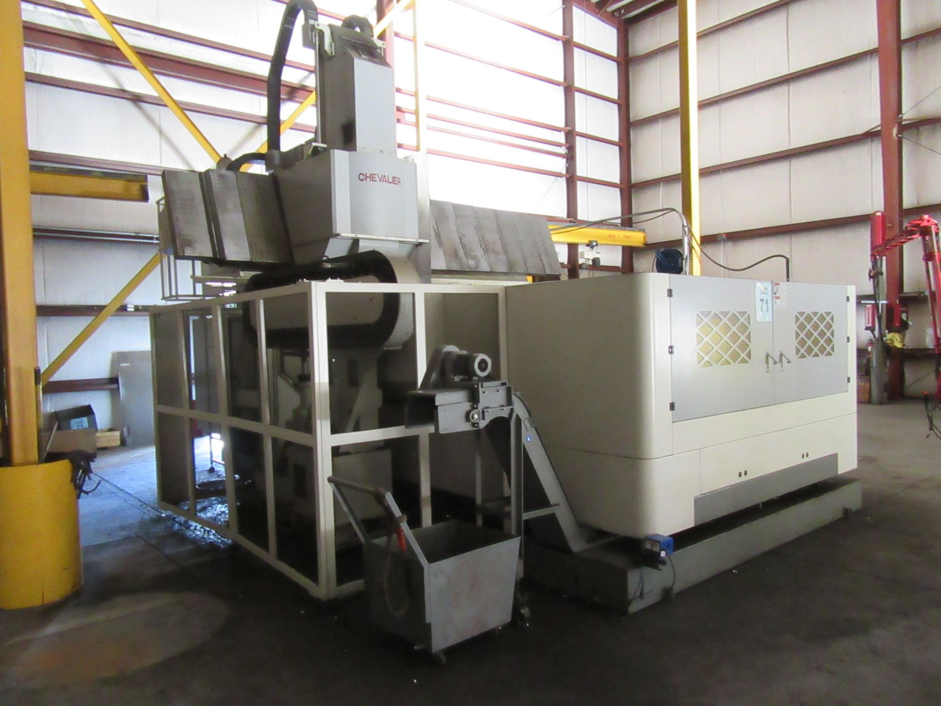 2011 CHEVALIER FVM-104125DC DOUBLE-COLUMN VERTICAL MACHINE CENTER, APPROX. 126'' LONG TABLE, 40 ATC, - Image 6 of 16