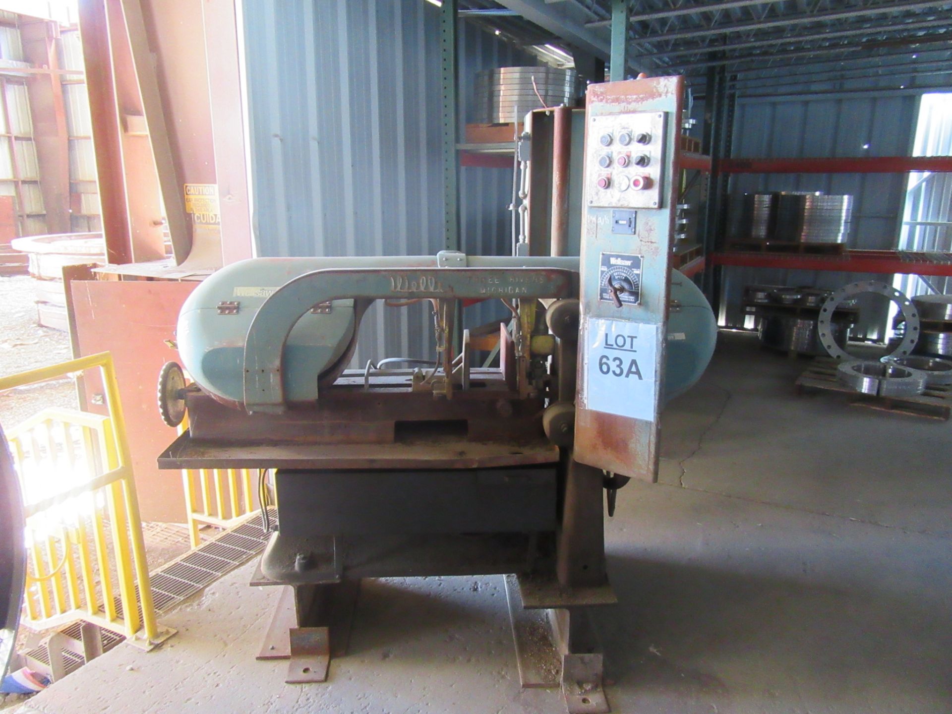 WF WELLS 12'' HORIZONTAL BAND SAW, MODEL: 1270, MISSING AC CABLE, (LOCATION: 10097 US HIGHWAY 50 E)