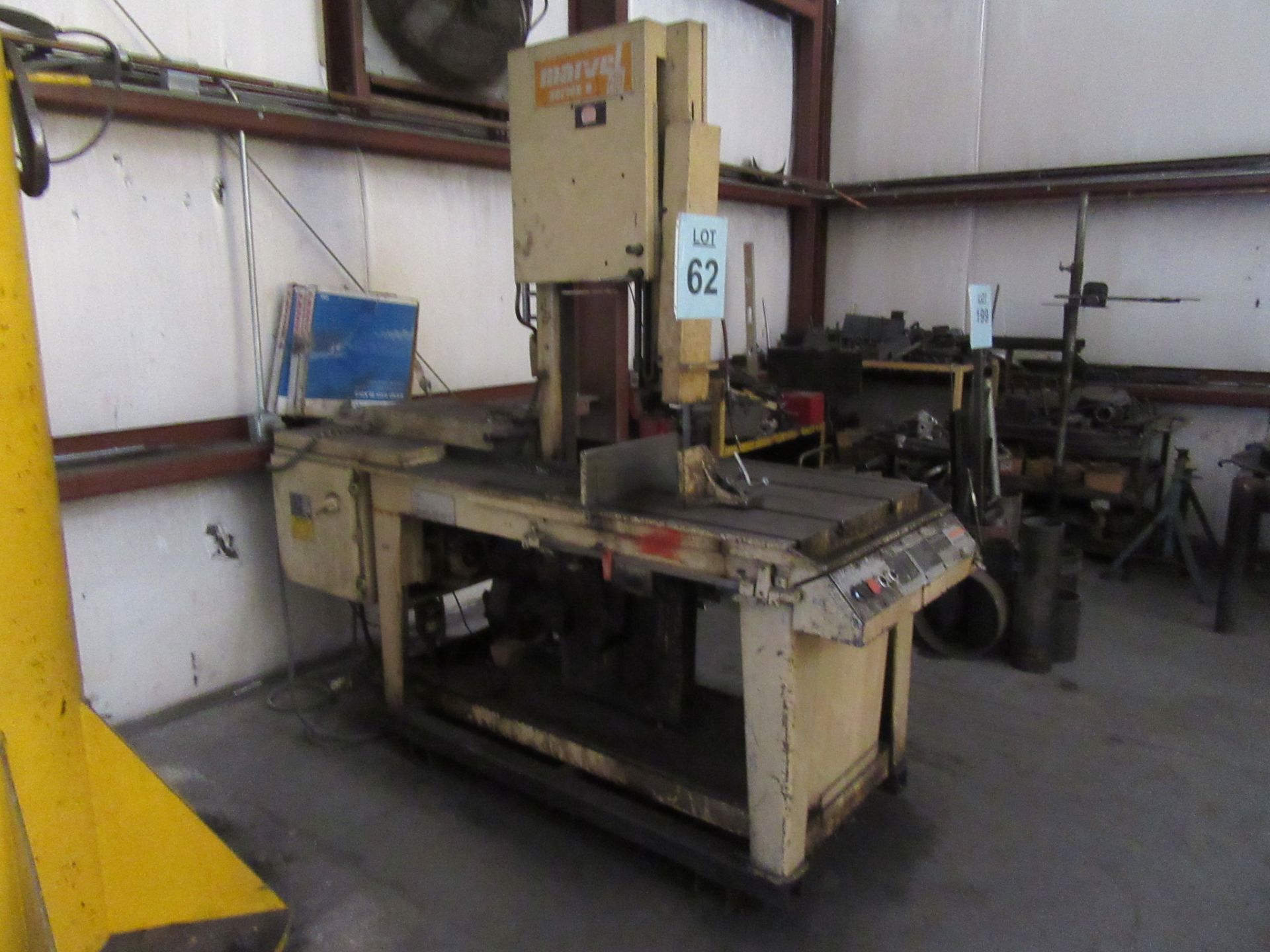 MARVEL SERIES 8 MARK I VERTICAL BAND SAW, WITH EXTRA BLADE, (BACK BUILDING) - Image 3 of 6