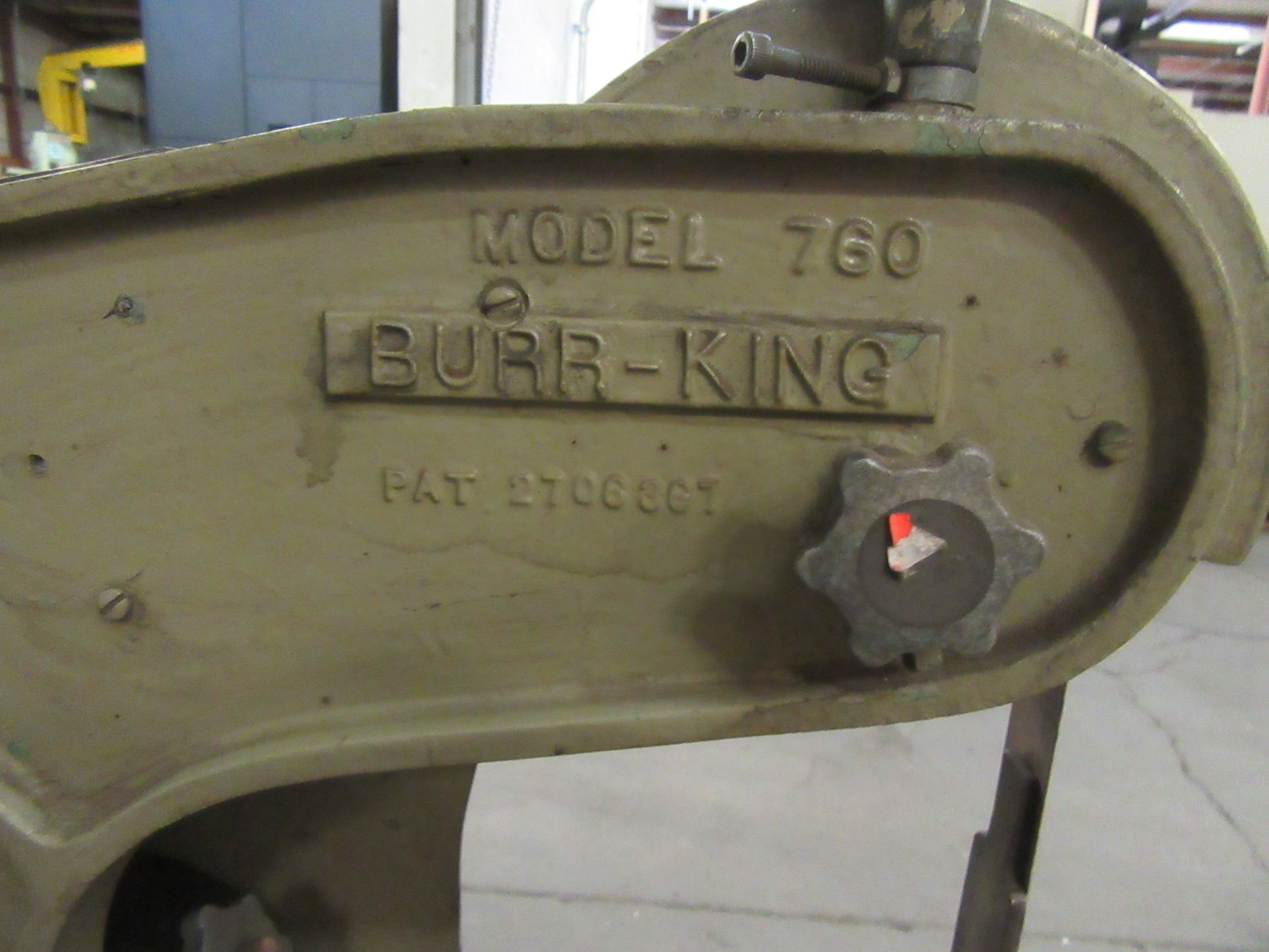 BURR-KING 760 THREE WHEEL BELT GRINDER WITH CART - Image 2 of 2