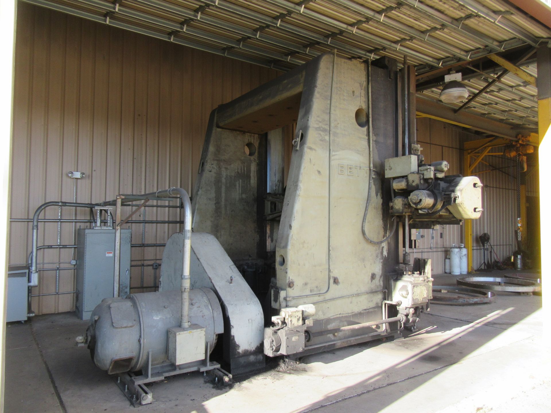 BETT VB-11 VERTICAL BORING MILL, 120'' TABLE WITH (4) JAWS, YEAR 1960, - Image 7 of 9