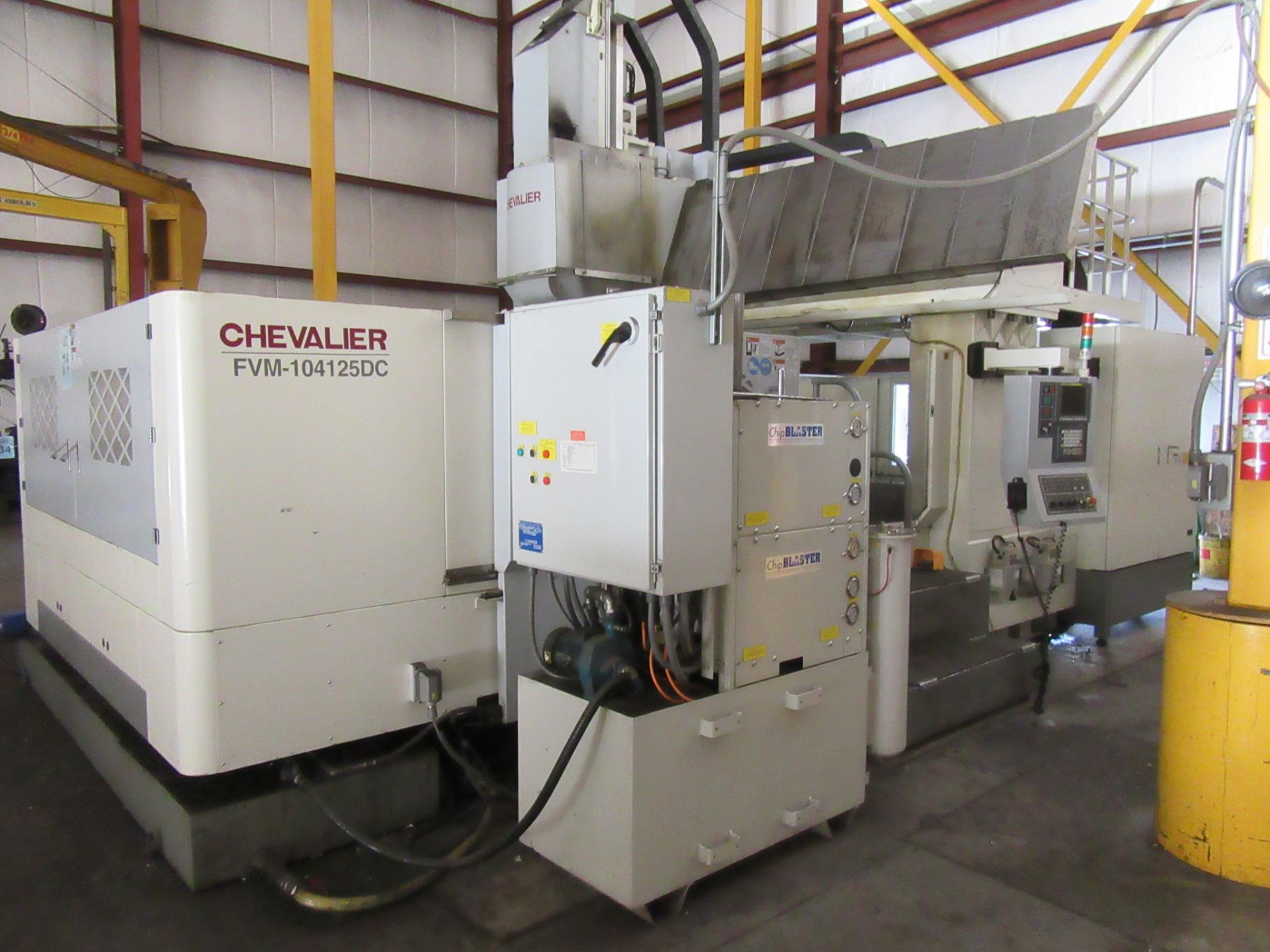 2011 CHEVALIER FVM-104125DC DOUBLE-COLUMN VERTICAL MACHINE CENTER, APPROX. 126'' LONG TABLE, 40 ATC, - Image 2 of 16