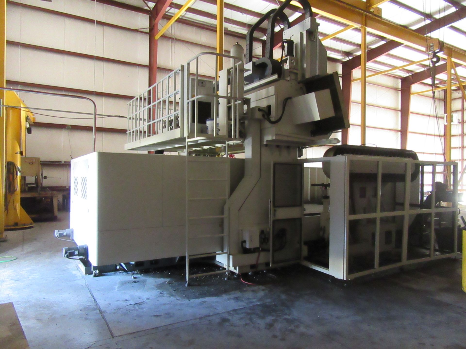 2011 CHEVALIER FVM-104125DC DOUBLE-COLUMN VERTICAL MACHINE CENTER, APPROX. 126'' LONG TABLE, 40 ATC, - Image 5 of 16