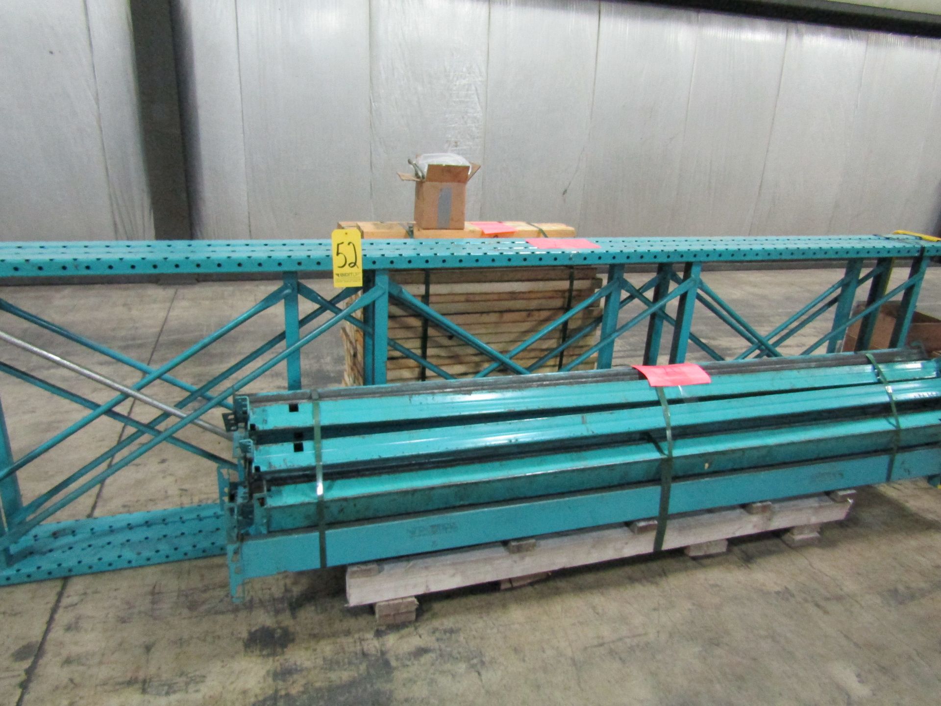 Pallet Rack (3) 12’ Uprights (12) 7’8” Load Beams