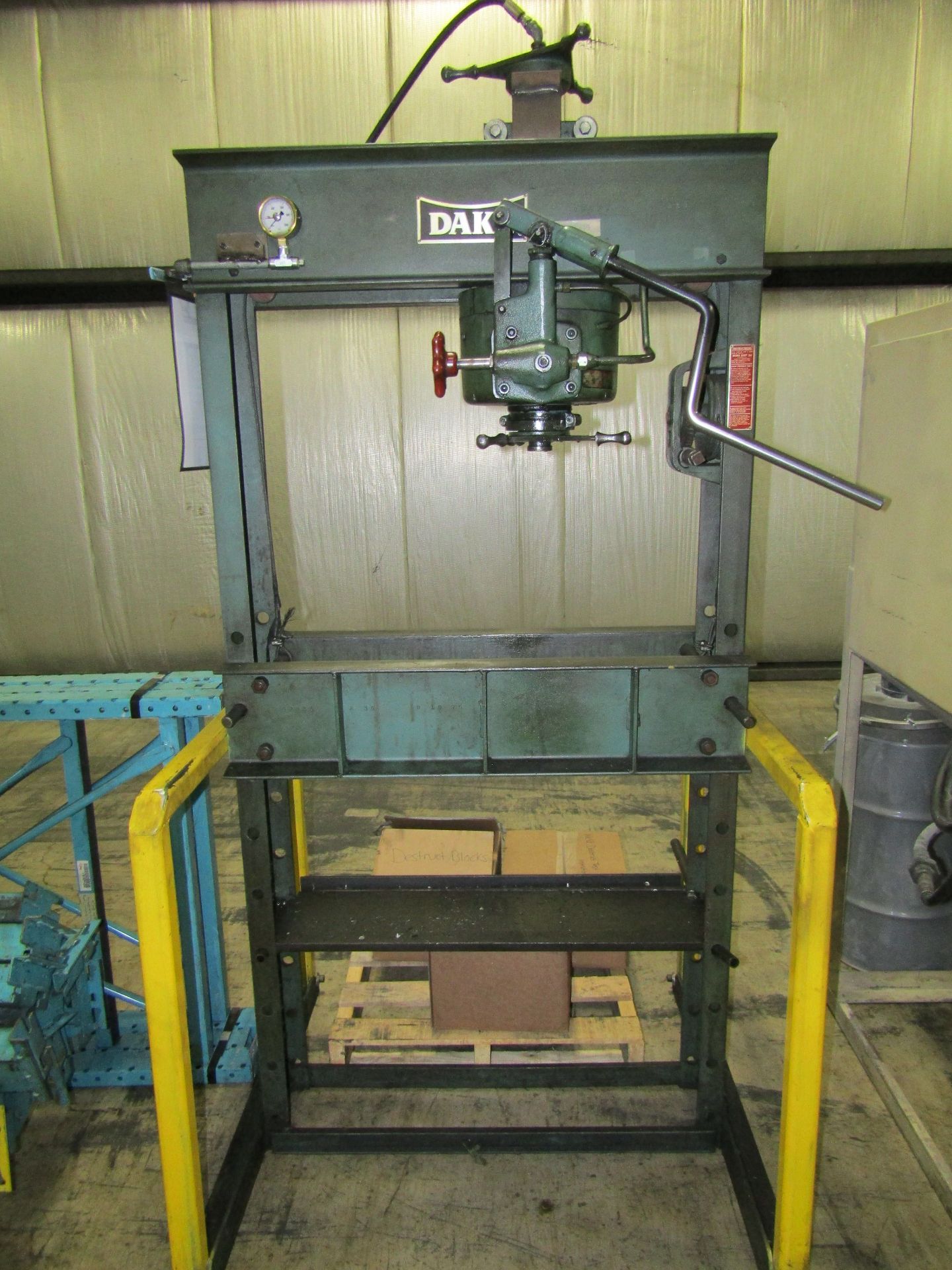 Dake Manual H-Frame Press M#: 50h S#: 188752 - Image 3 of 3