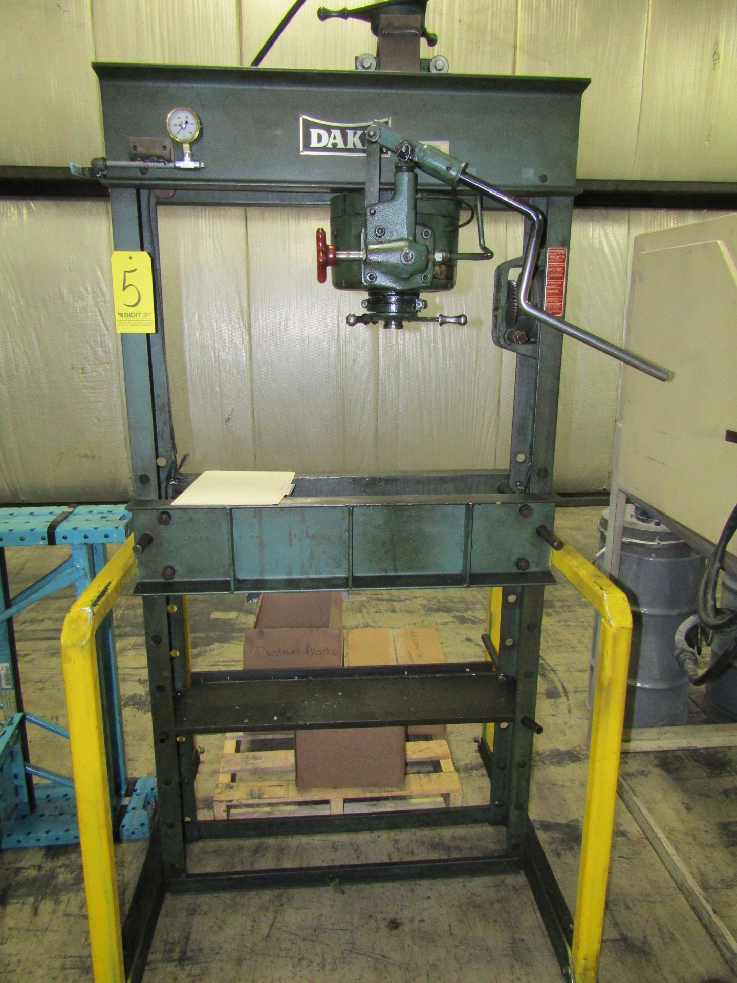 Dake Manual H-Frame Press M#: 50h S#: 188752