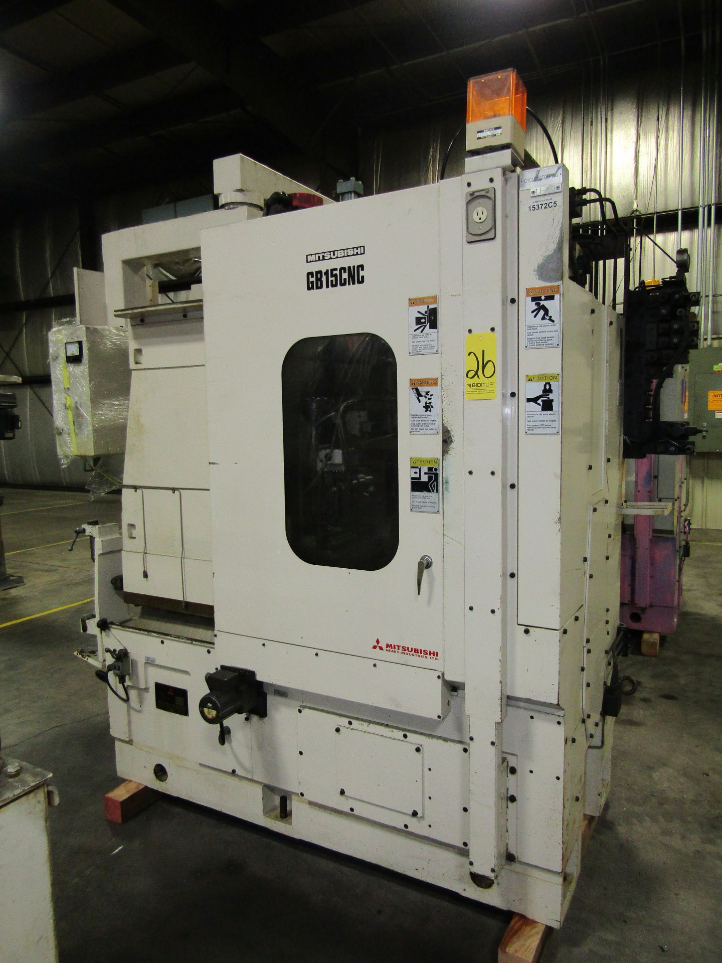 Mitsubishi Hobbing Machine, M#: GB15CNC, S#: 15372C5 W/Hydraulic Unit - Image 2 of 8