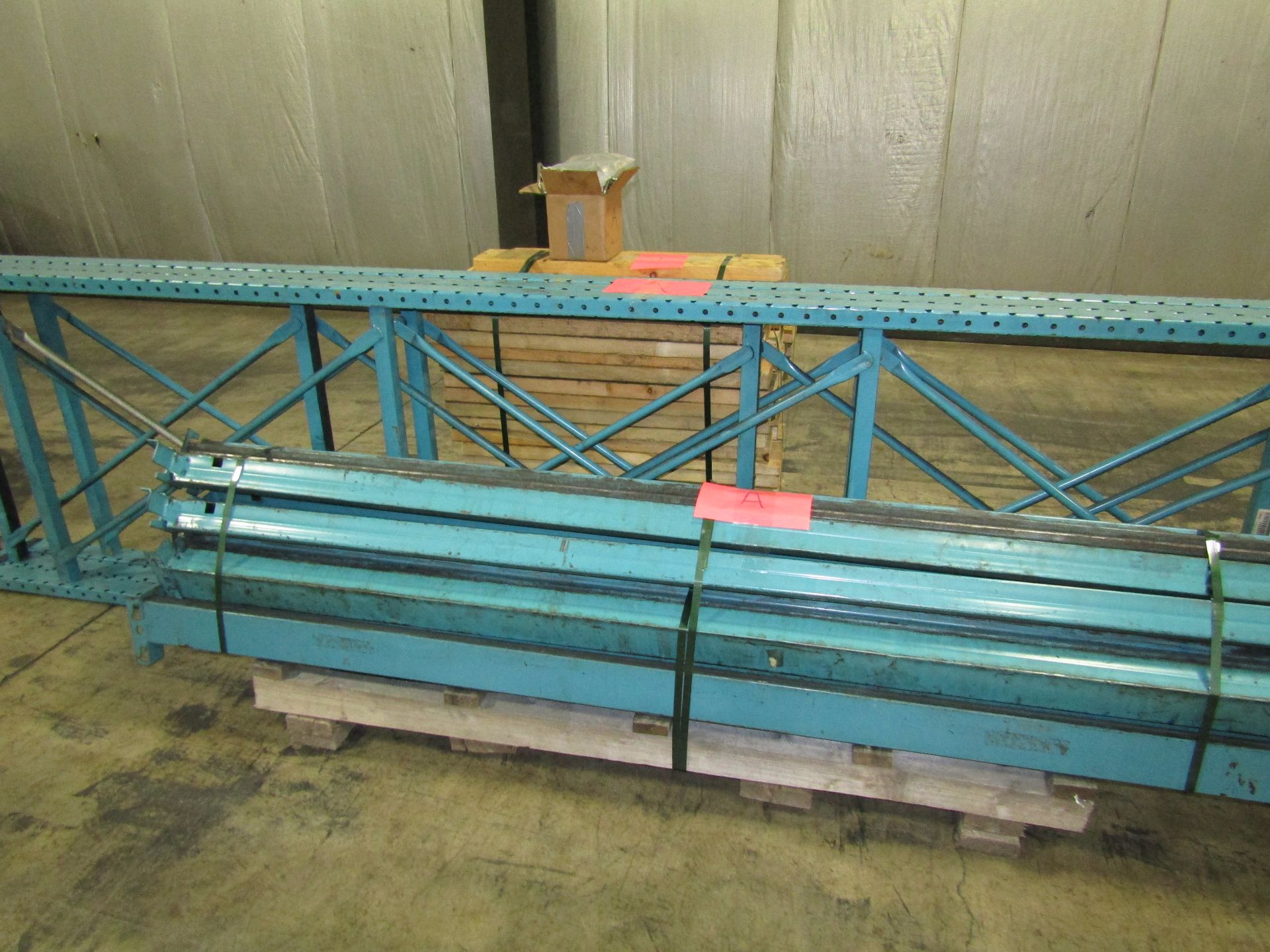 Pallet Rack (3) 12’ Uprights (12) 7’8” Load Beams - Image 2 of 2