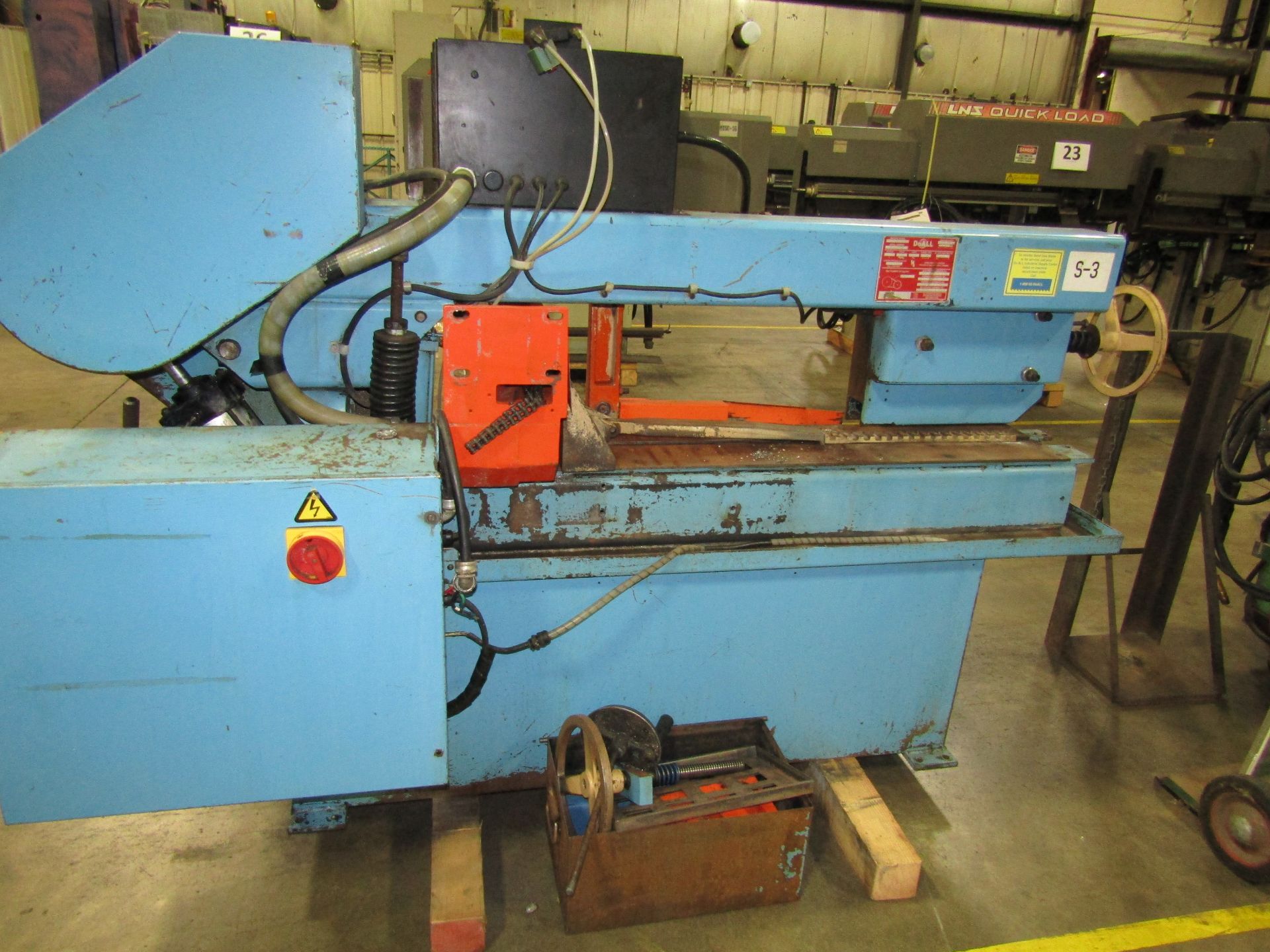 Doall Horizontal Bandsaw M#: C-916A, S#: 528-00582 - Image 4 of 4