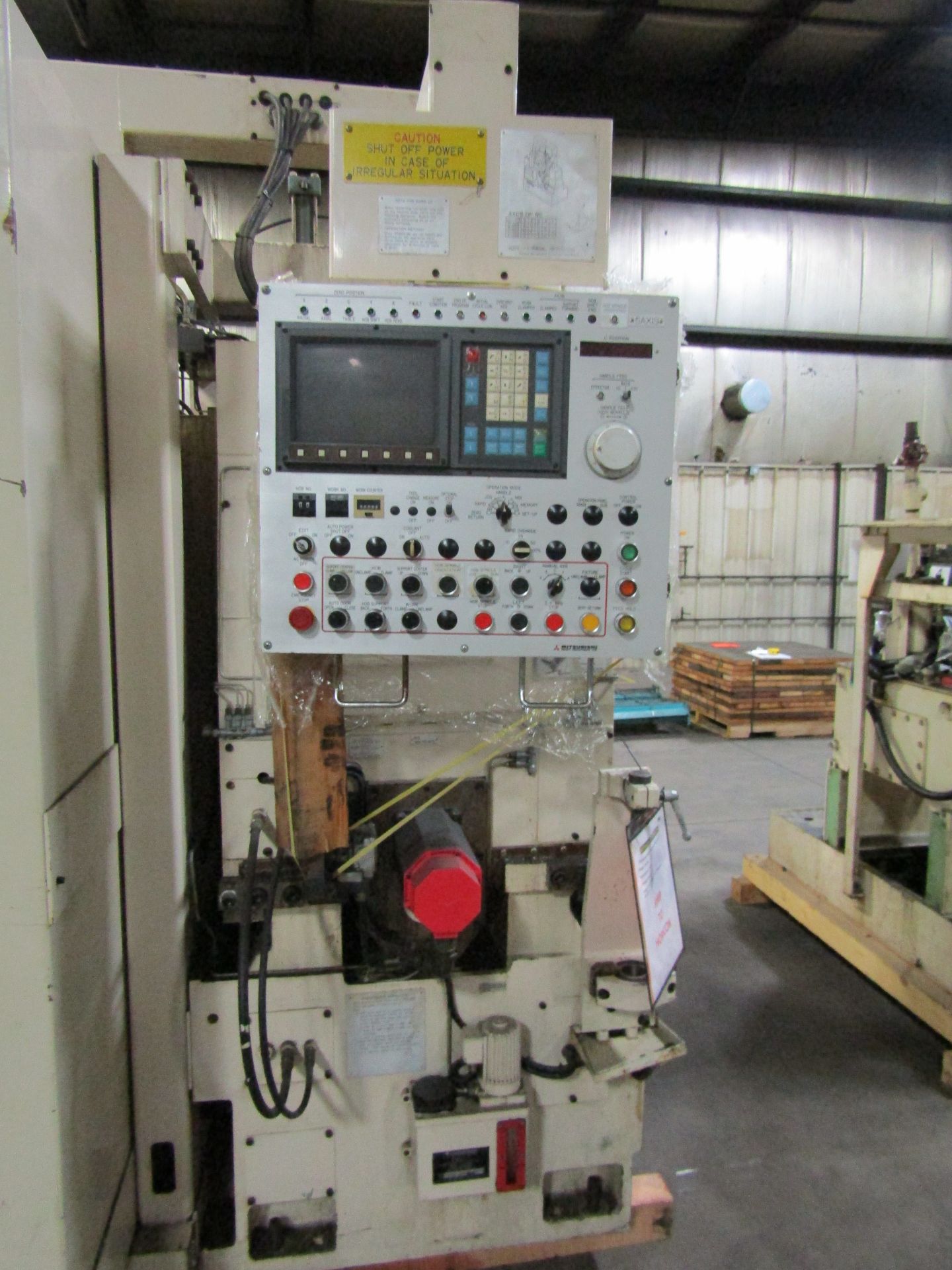 Mitsubishi Hobbing Machine, M#: GB15CNC, S#: 15372C5 W/Hydraulic Unit - Image 4 of 8