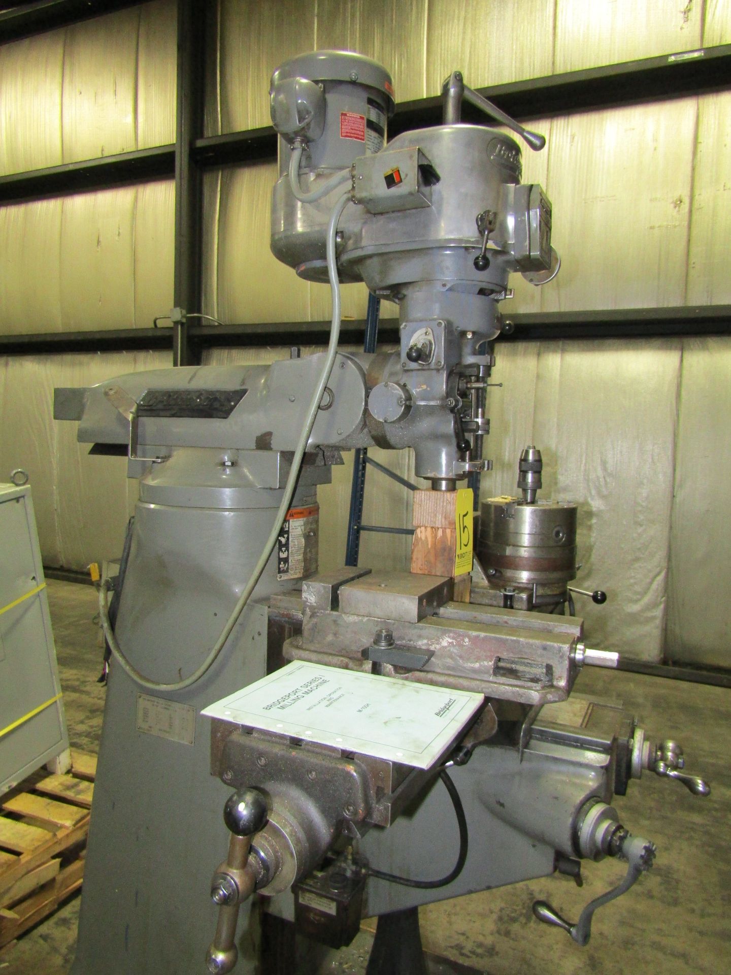 Bridgeport Vertical Mill S#: BR253511 W/Power Table - Image 4 of 5