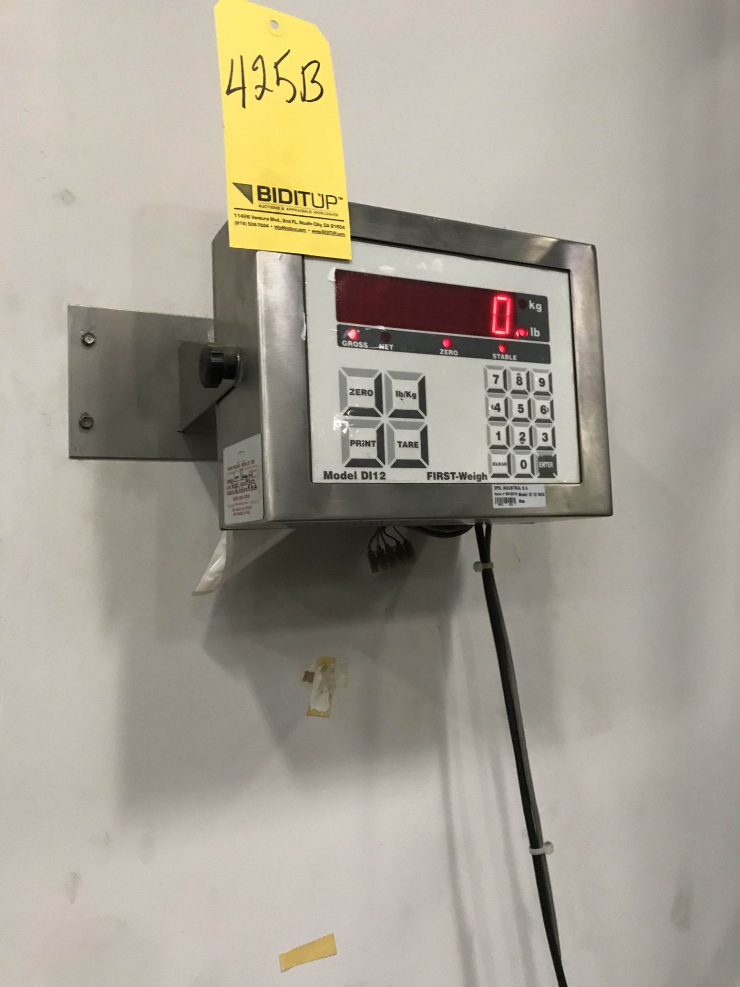 First Weigh Mdl: DI12 Floor Scale - Image 2 of 2