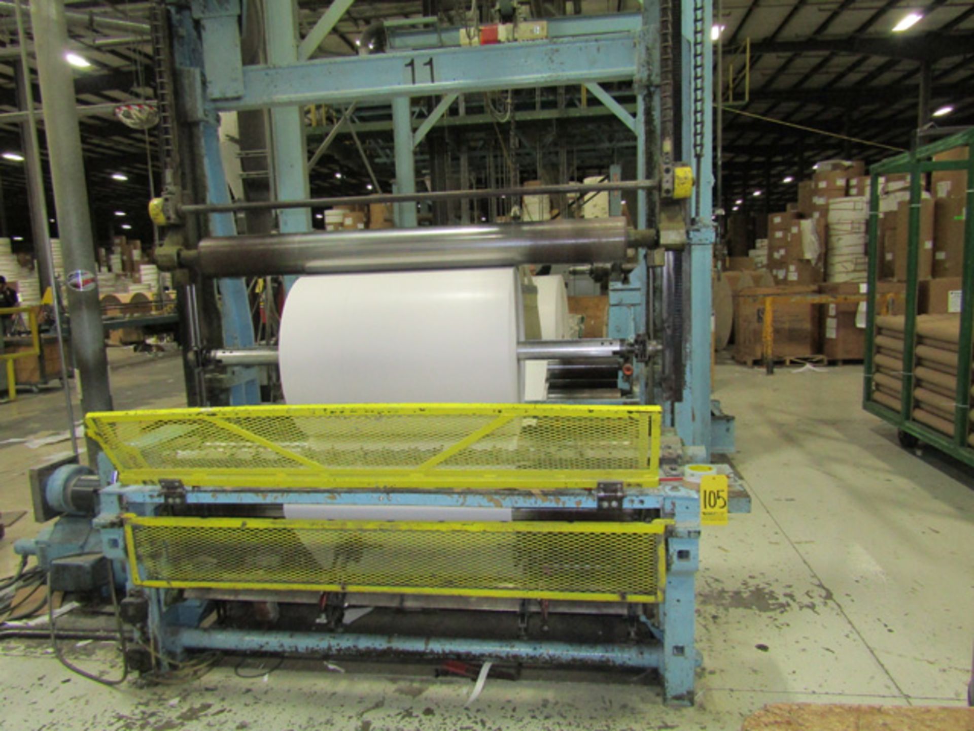 62'' Cameron Slitter Rewinder. Shaftless Uwwind Stand With Air Brakes. Fife Edge Guide. Dancer