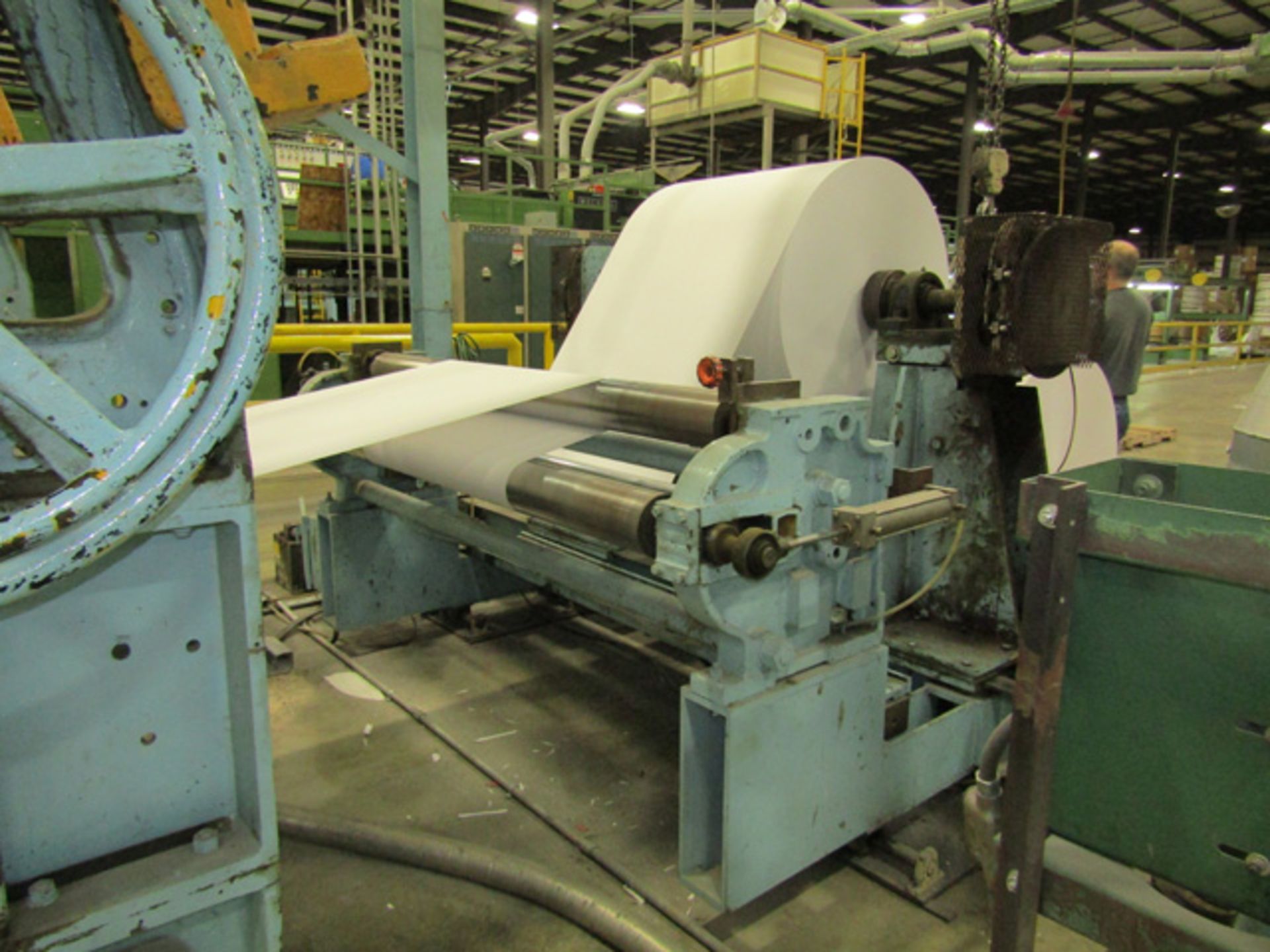 60'' Cameron Mdl 14 Slitter Rewinder. Shaftless Backstand For Maximum 84'' Diameter. 16'' Dual - Image 4 of 4