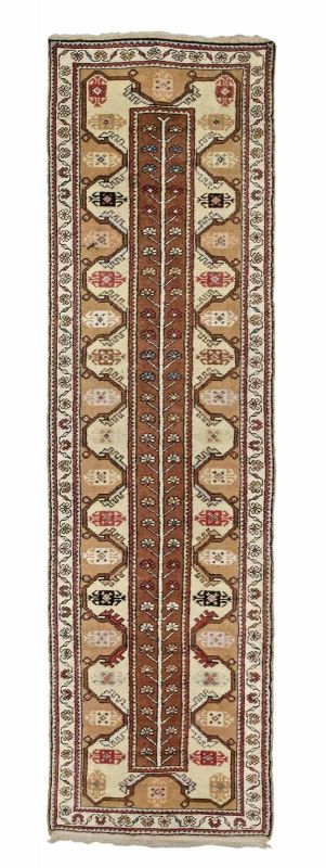 Anatiolisch-Milas-Teppich zweite Hälfte des 20. Jahrhunderts, Senneh-Knote, 268*76 cm Anatolian-