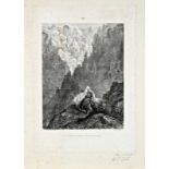 Octave Edouard Jean Jahyer (1826-?) - Kreuzesweg 56*35,5 cm, Radierung auf Papier, Signed: Jahyer (