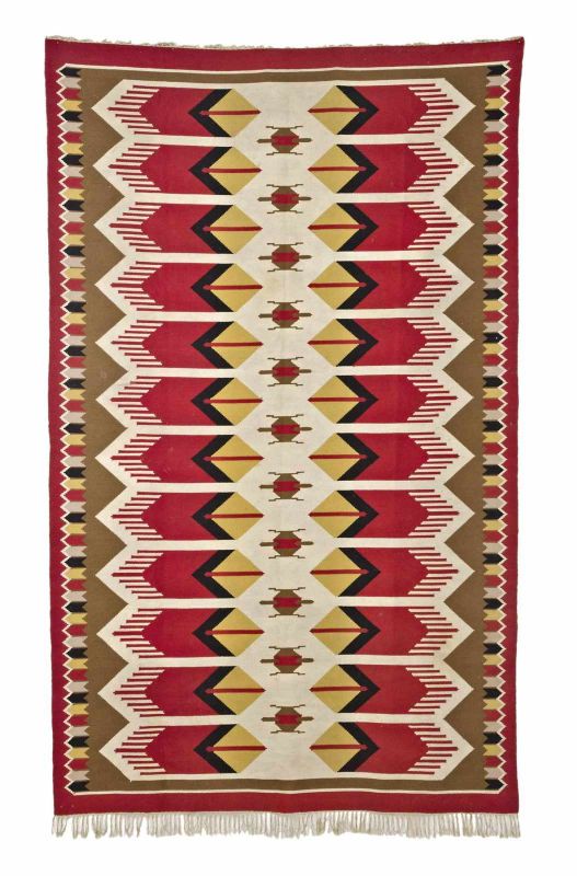 Torontalisch Gewebe erste Hälfte des 20. Jahrhunderts, Kilim Technik, 317*196 cm Torontalian-weave