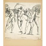 Olasz metsz?, 19. század - Cabinet du Roy 28,5*27 cm, Kupferstich auf Papier, Signed: baccio