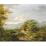 Niederländischer Maler, Ende des 19. JH - Landschaft 18*23,5 cm, Öl auf Holz Dutch painter, end of
