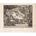 Vallardi Brüder, 19. JH - Der Tod des Catos 26,5*30 cm, Kupferstich auf Papier, Edition: Milano da