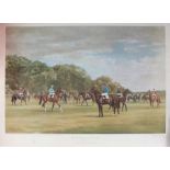 Madeline Selfe (20th Century) The 200th Running of the Oaks Stakes, signed limited edition, 308/850