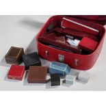 Collection of ring and jewellery boxes, to include ring, brooch and other boxes, (qty)