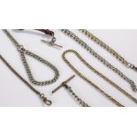 Pocket watch chain sections, (qty)