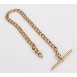 Yellow metal watch chain section, 1.6 grams