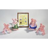 Four NatWest pig money banks