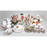 Quantity of ceramics to include a part tea set featuring dragons, Royal Albert "Tahiti" tea / coffee