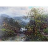 J Fairfax, Near Llanberis, signed oil on canvas, 53cm x 38cm