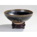 Henan type russet-splashed tea bowl. Probably Northern Song-Jin Dynasty (960-1234). The finely