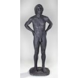 E. Chatterley-Christie, Nude male cast figure, 183cm High