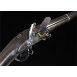 George III period flintlock musket, the military musket with Liege marking, circa 1790-1820, the
