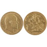 Edward VII £2, 1902, St George and the Dragon