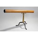 19th Century Negretti & Zambra telescope and stand, the telescope with brass fittings, named to